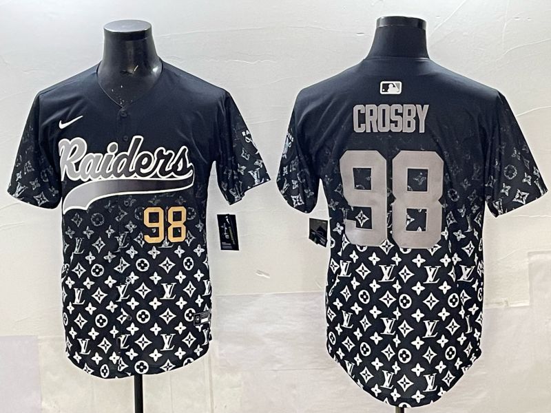 Men 2025 Nike Oakland Raiders #98 Crosby black Limited NFL Jersey 04->oakland raiders->NFL Jersey